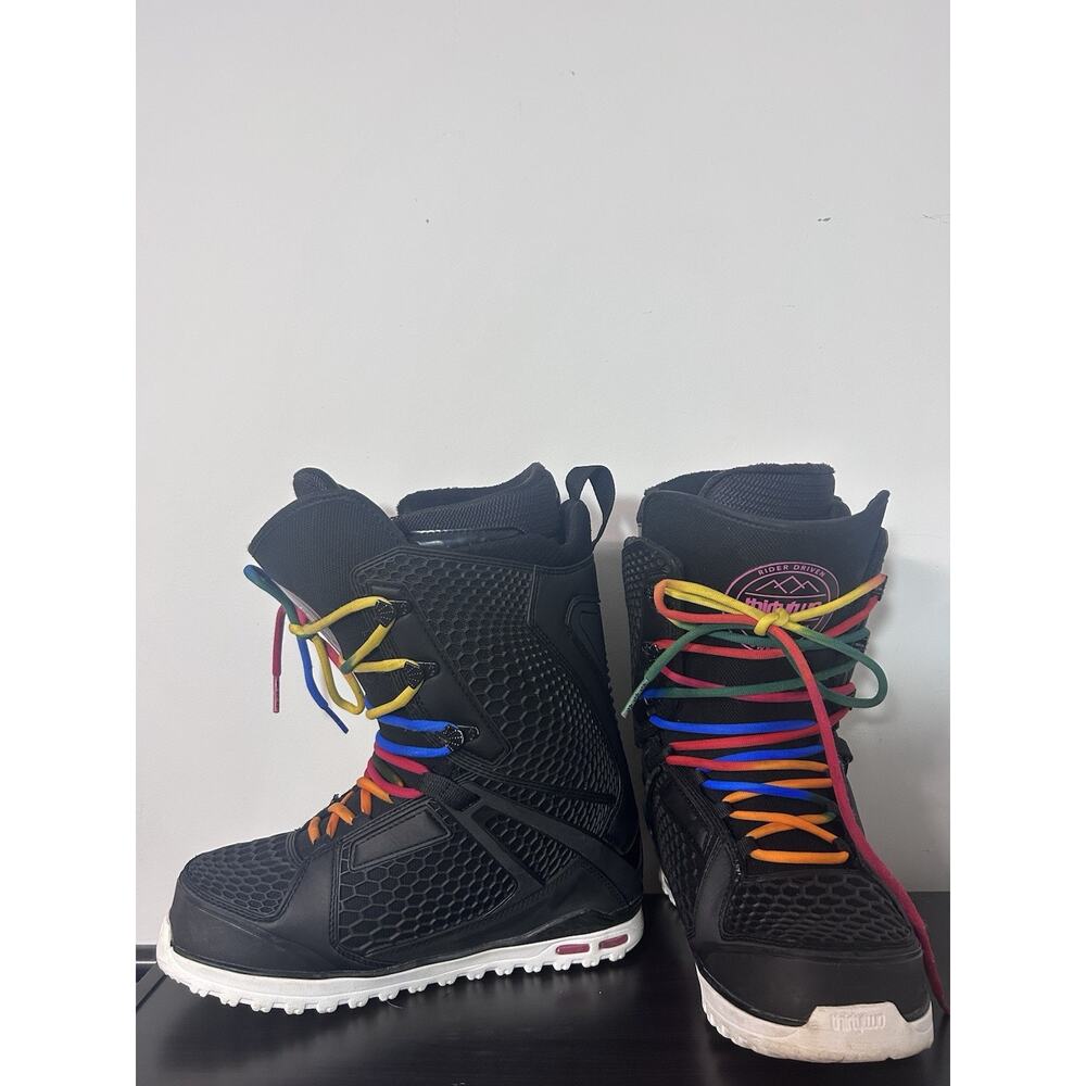 Thirty Two Snowboard Boots W Sz 10, Black, Honeycombed, Colorful Laces